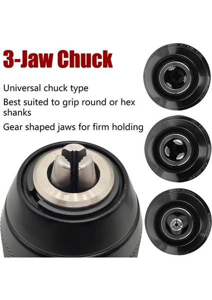 Chuck ve Sds Plus Metal Adaptör Donanım Aracı 1.5-13MM Anahtarsız 13MM Matkap Kare Ayna Profesyonel Hex Shank/sds/soket Dişi HEAVYDUTY1/2-20UNF (Yurt Dışından) modelleri