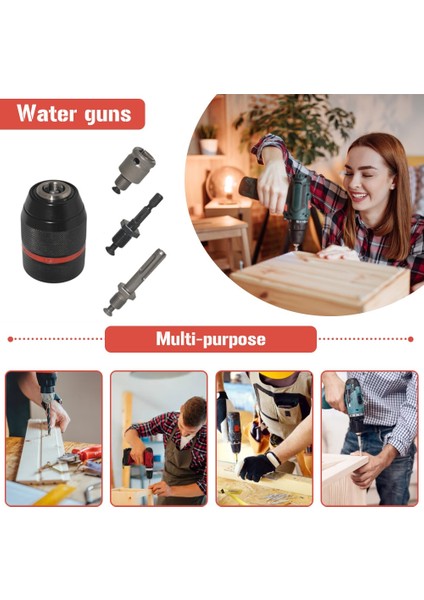 Chuck ve Sds Plus Metal Adaptör Donanım Aracı 1.5-13MM Anahtarsız 13MM Matkap Kare Ayna Profesyonel Hex Shank/sds/soket Dişi HEAVYDUTY1/2-20UNF (Yurt Dışından) fırsatları