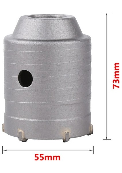 55MM Sds Max Beton Duvar Delik Testere Matkap Ucu Seti Elektrikli Içi Boş Çekirdek Matkap Ucu Çimento Taş Tuğla Duvar Klima Delik Açıcı (Yurt Dışından)