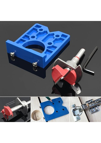 1 Adet Siyah 35MM Dıy Bulucu Doğru Ahşap Montaj Menteşesi Sondaj Jig Kılavuz Kapı Delik Testere Açacağı Gizli Dolap Aksesuarları Aracı (Yurt Dışından) fiyatları