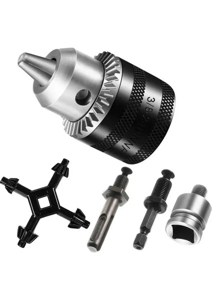 10MM Takım Matkap Chuck Adaptörü 5 Adet/takım 10MM Hızlı Değiştirilen 3-Çene Anahtar Anahtarı Dönüştürücü Araçları (Yurt Dışından)