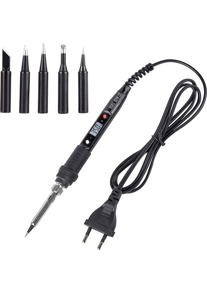 Gri 80W 220V, Abd Jcd 80W Elektrikli Havya Seti Sıcaklığı Ayarlanabilir 220V 110V Lehim Pastası Lehim Sökme Pompası Kaynak Alet Takımı LCD Ekran (Yurt Dışından)