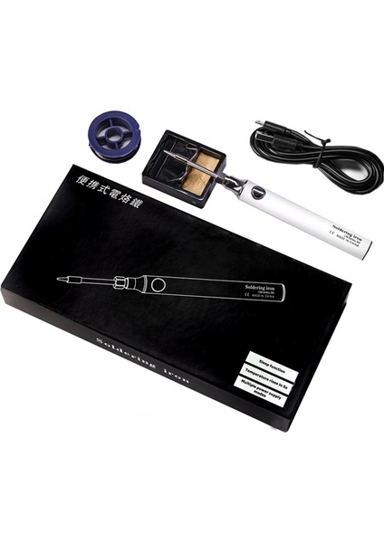 Gri 5V 8W Kablosuz Elektrikli Havya Seti USB Şarj Ayarlanabilir Sıcaklık Lehimleme Istasyonu Ipuçları ile Taşınabilir Tamir Araçları (Yurt Dışından) indirimleri
