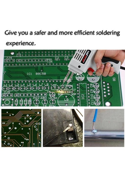 100 W Ab Otomatik Teneke Tabancası Göndermek Elektrikli Havya Rework Istasyonu Lehim Sökme Pompası Kaynak Aracı Lehim Teli 220-240 V (Yurt Dışından) modelleri
