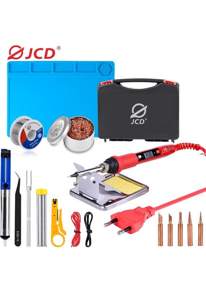 Yeşil 80W 220V, Abd Jcd Havya Plastik Kutu Seti Sıcaklığı Ayarlanabilir 220V 80W Esd Isı Yalıtım Çalışma Matı ile Kaynak Yeniden Işleme Aletleri Seti (Yurt Dışından) fırsatları