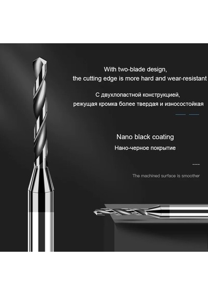 D2.9X12LXD3 Karbür Alaşımlı Matkap Tungsten Çelik Sert Paslanmaz Büküm Ucu D3 Saplı Mikro Çaplı Katı Monolitik Metal Matkap Cnc Makinesi Için (Yurt Dışından)