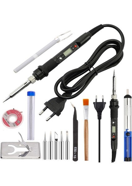 Siyah 905-3 110V Abd Plug Elektrikli Havya Lehimleme Için 220V Ayarlanabilir Sıcaklık LCD Kaynak Ekipmanları Tamir Araçları Lehimleme Ipuçları Rework (Yurt Dışından)