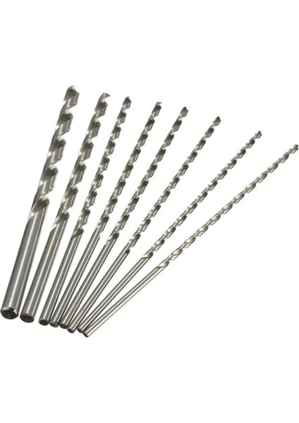 6.8X200MM 2mm/3mm/4mm/5mm/6mm/7mm/8mm Uzunluk 200MM Ekstra Uzun Hss Düz Şaftlı Matkap Ucu Ahşap Alüminyum ve Plastik Uzatılmış Büküm Matkap (Yurt Dışından)