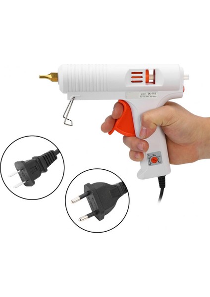 Abd 110W Sıcak Tutkal Tabancası Ayarlanabilir Yüksek Sıcaklık Tutkal Greft Onarım Aracı Isı AC110-240V 11MM Tutkal Çubuğu (Yurt Dışından)