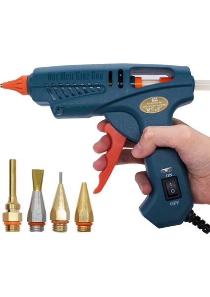 Tutkal Tabancası 1.0X40MM 100 W, Abd Sıcak Tutkal Tabancası 50 W/150 W 100 W Bakır Meme 11MM Tutkal Çubukları Ev Zanaat Dıy Yapıştırıcı Sıcak Tabanca Alet Çantası (Yurt Dışından)