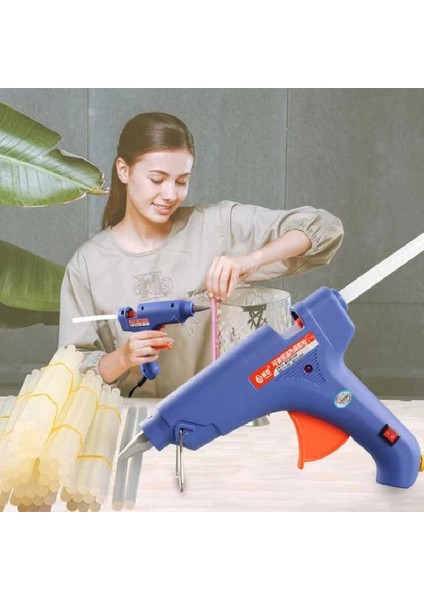 Beyaz Ab Yeni 20W Sıcak Tutkal Tabancası ile 7mm Tutkal Çubukları Ev Dıy Mini Tutkal Tabancaları Isı Sıcaklığı Termo Elektrikli Tamir Aracı (Yurt Dışından)