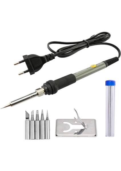 Set-3 110V Abd Plug Elektrikli Havya 60W Ayarlanabilir Sıcaklık Havya Ipuçları Kaynak Lehim Araçları Seramik Isıtıcı Dökme Pompa Seti (Yurt Dışından)