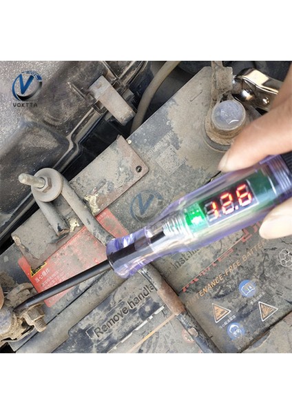 Siyah Ekranlı Elektrikli Test Kalemi 6-24 V Dc Oto Kamyon Gerilim Devre Test Cihazı Otomatik Test Uzun Prob Kalem Ampul Oto Araba Testi Polarite Kalem Aracı (Yurt Dışından) indirimleri