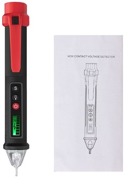 Siyah VC1010 12-1000V Dijital Gerilim Dedektörleri Taşınabilir Volt Akım Elektrik Test Kalemi Ac/temassız Kalem Test Cihazı Için (Yurt Dışından)