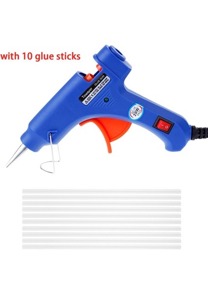 10 Adet Çubukla Abd Sıcak Tutkal Tabancası 7mm * 100M Tutkal Çubukları 20W Mini Endüstriyel Tabancalar Ev Isı Sıcaklığı Termo Elektrikli Tamir Aracı (Yurt Dışından)