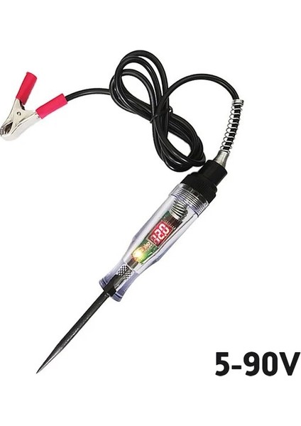 5-90V Siyah 6V 12V 24V 48V 72V Otomobil Devre Algılama Kalemi 70V 90V Gerilim Ölçüm Test Kalemi Dijital Ekran Elektrikçi Otomobil (Yurt Dışından)