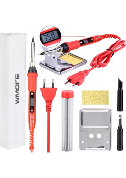 Siyah 80W 110V, Abd Jcd 80W Elektrikli Havya LCD Sıcaklığı Ayarlanabilir 110V 220V Kaynak Lehim Rework Istasyonu Havya Standı Ucu Kitleri (Yurt Dışından) indirimleri
