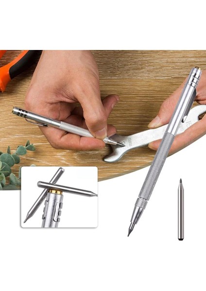 Elmas Metal Işaretleyici Gravür Kalem Tungsten Karbür Uç Stylus Kalem Cam Seramik Metal Ahşap Gravür El Aleti Ucu ile (Yurt Dışından)