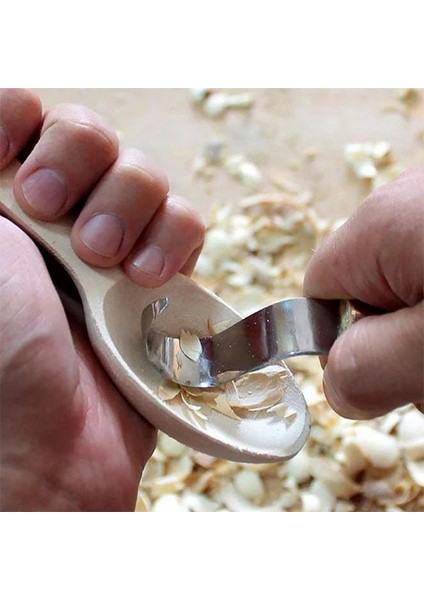 2 Adet Ahşap Oyma Bıçağı Keski Kanca Bıçak Oyma Araçları Ergonomik Ağaç Işleme Kaşığı Dayanıklı Çarpık Yeni Başlayanlar Heykel Profesyonel (Yurt Dışından)