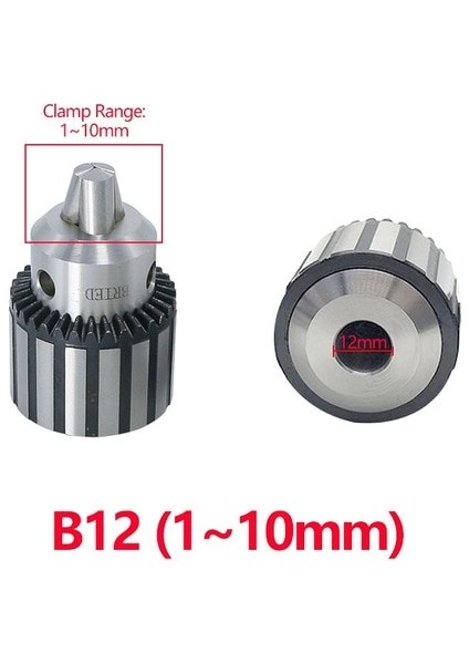 B12 (1.5-10MM) 1 Adet Hassas Mors Koni Mt2 Mt3 Mt4 B10 B12 B16 B18 Hafif Hizmet Anahtar Matkap Chuck 0.6-6mm 1.5-13MM 1-10MM Konik Çardak Cnc Makinesi (Yurt Dışından)