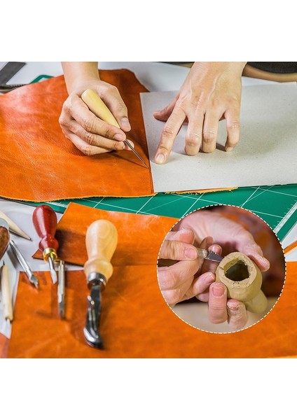 Size2 12 Adet/8 Adet Dıy Gravür Bıçak Ahşap Oyma Araçları Ağaç Işleme Sanatları El Sanatları Kesici Ahşap Saplı Oyma Bıçağı Seti El Aleti Kiti (Yurt Dışından) fiyatları