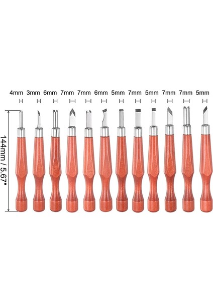 Size2 12 Adet/8 Adet Dıy Gravür Bıçak Ahşap Oyma Araçları Ağaç Işleme Sanatları El Sanatları Kesici Ahşap Saplı Oyma Bıçağı Seti El Aleti Kiti (Yurt Dışından) fırsatları