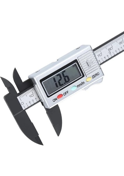 Siyah 150MM 150MM Elektronik Dijital Kumpas Karbon Fiber Kadran Elektronik Sürmeli Kumpas Ölçer Mikrometre Ölçme Aracı Dijital Cetvel 0.1 M (Yurt Dışından)