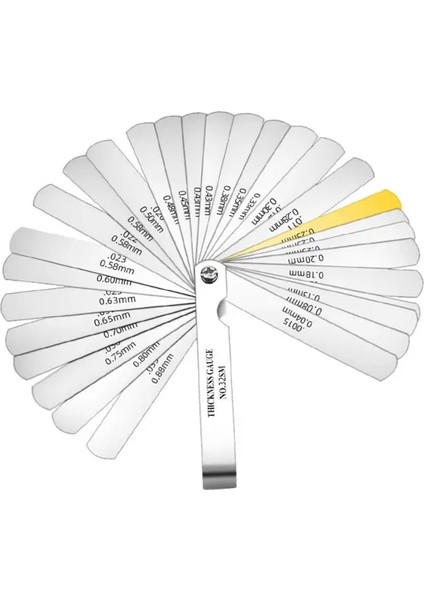 1 Adet 32 Bıçaklı Metrik Feeler Ölçer Yüksek Hassasiyetli 0.04-0.88 Kalınlık Göstergeleri Boşluk Dolgu Feeler Göstergeleri Ağaç Işleme Ölçme Aracı (Yurt Dışından)