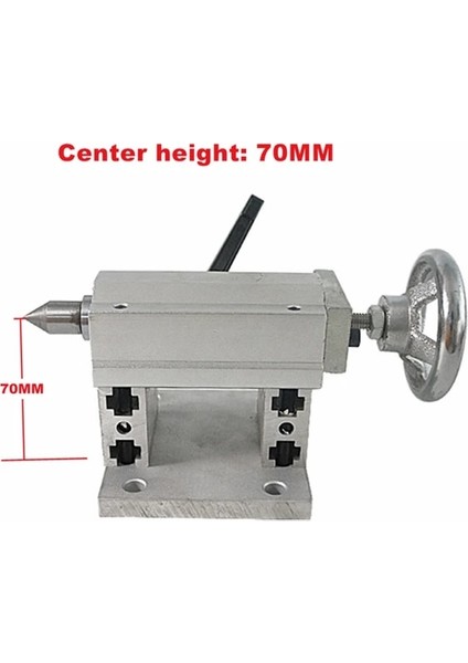 Merkez Yüksekliği 70 mm Torna Için Cnc Punta 4 Eksen Merkez Yüksekliği 70 mm Döner Eksenli Cnc Router Gravür Freze Makinesi (Yurt Dışından)