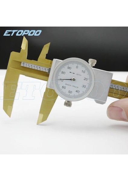 150MM Metal Darbeye Dayanıklı 6 Inç 0.001 "titanyum Paslanmaz Çelik Kadranlı Sürmeli Kumpas Ölçer 150MM 0.02MM Kadranlı Kaliper Kalınlığı Ölçme Aracı (Yurt Dışından) fırsatları