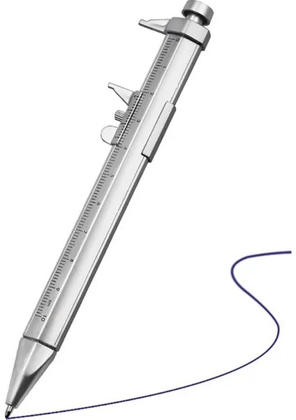 Mavi Kalem 80MM Plastik Sürmeli Kumpas Çift Ölçekli Ölçüm Milimetre/inç Sürgülü Mikrometre Öğrenci Mini Cetvel Dıy Modeli Dropship (Yurt Dışından)