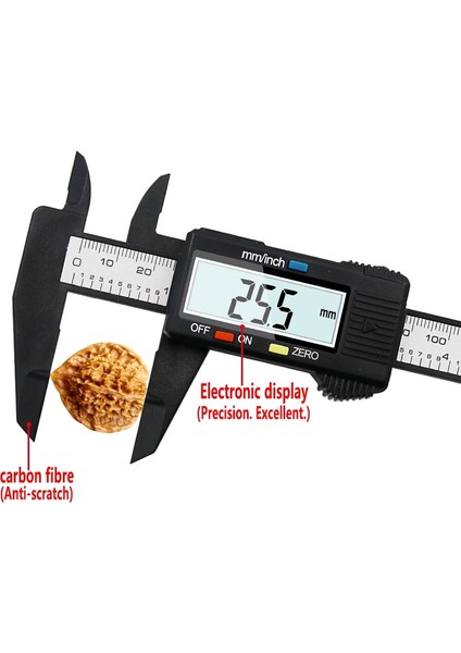0-100MM Siyah B 0-100MM 0-150MM Kaliper 6 Pollici LCD Elettronico Digitale Compasso A Nonio Micrometro Strumento Di Misura (Yurt Dışından) modelleri