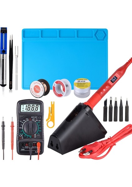 908U Kıt1 80W 220V, Abd Jcd 80W Havya Kiti 908U Çok Fonksiyonlu Düğme Ayarlanabilir Sıcaklık Havya 220V 110V Havya Tamir Aracı (Yurt Dışından)