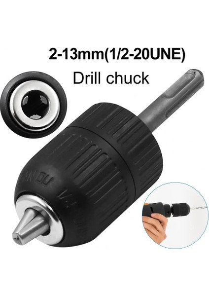 1 Takım 1 Takım 2-13MM Matkap Chuck Büyük Sıkma Aralığı Hızlı Değiştirme Kendinden Kilitlemeli Matkap Dönüşüm Chuck Atölye Temini (Yurt Dışından) fiyatları