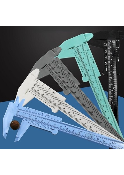 A-0-150MM Kırmızı 0-150MM Plastik Ölçüm Sürmeli Kumpas Dövme Kumpas Cetvel Ölçer Plastik Cetvel Doğru Ölçüm Araçları Sürmeli Kumpas (Yurt Dışından)