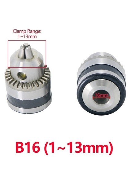 Işık B16 (1.5-13MM) 1 Adet Hassas Mors Koni Mt2 Mt3 Mt4 B10 B12 B16 B18 Hafif Hizmet Anahtar Matkap Chuck 0.6-6mm 1.5-13MM 1-10MM Konik Çardak Cnc Makinesi (Yurt Dışından)
