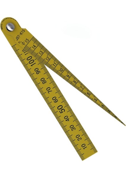 Set Kalınlığı 1.2mm 1-15MM Plastik Konik Ölçer Kaynak Ölçer Cetvel Feeler Gage Pvc Malzeme Stok ile (Yurt Dışından)
