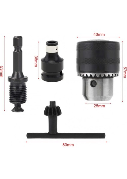 1/2 Inç Matkap Chuck Adaptörü Chuck Matkap, 1/4 Inç Değişim Şaftı ve Darbeli Tabancalar Için 1/2-Inç Adaptör Matkap Ucu Adaptörü (Yurt Dışından) fiyatları