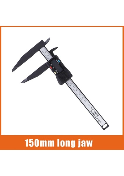 150MM Uzun Çene 300MM 200 Elektronik Dijital Kumpas LCD Plastik Sürmeli Kumpas Uzun Çene Mikrometre Iç Dış Çap Ölçer Ölçme Aletleri (Yurt Dışından)