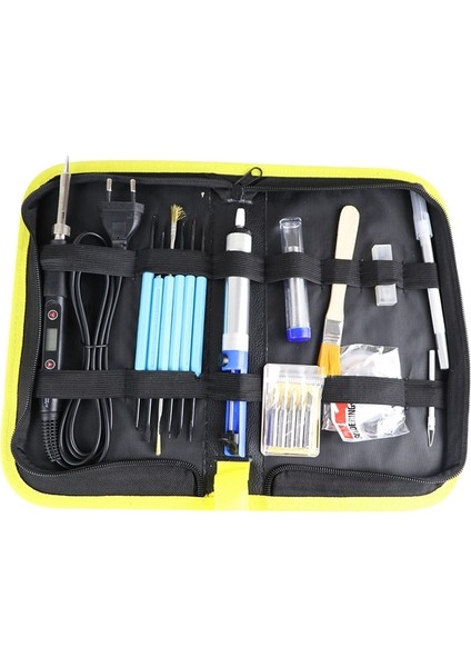 Set-4 220V Ab Tak Havya LCD Dijital Ekran 80W Elektrikli Ayarlanabilir Sıcaklık Havya Istasyonu El Kaynak Onarım Araçları Kiti (Yurt Dışından)