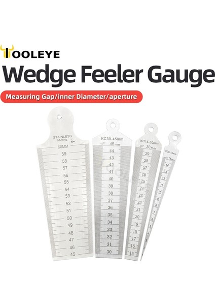 45-60MM Kama Feeler Ölçer Konik Ölçer Konik Göstergeler Ölçüm Vanası Kalınlık Ölçer Ölçüm Probları Boşluk Kalınlığı Ölçer Aracı (Yurt Dışından) fırsatları