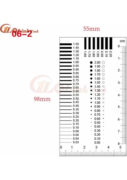 06-2 Ölçüm Geçişi Rozet Göstergesi Leke Kartı Nokta Göstergesi Tel Göstergesi Şeffaf Film Cetveli Leke Çatlağı Kontrast Cetveli (Yurt Dışından) indirimleri