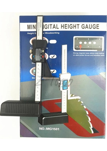 Plastik 150MM E-Topoo 0-150MM 200MM 300MM 500MM Çelik Dijital Yükseklik Ölçer Elektronik Yükseklik Sürmeli Kaliper Yükseklik Ölçme Araçları (Yurt Dışından)