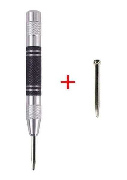 Set 1 Otomatik Merkezi Punch Genel Ağaç Işleme Metal Matkap Ayarlanabilir Yaylı Otomatik Punch El Aletleri Metal Ahşap Cam (Yurt Dışından)