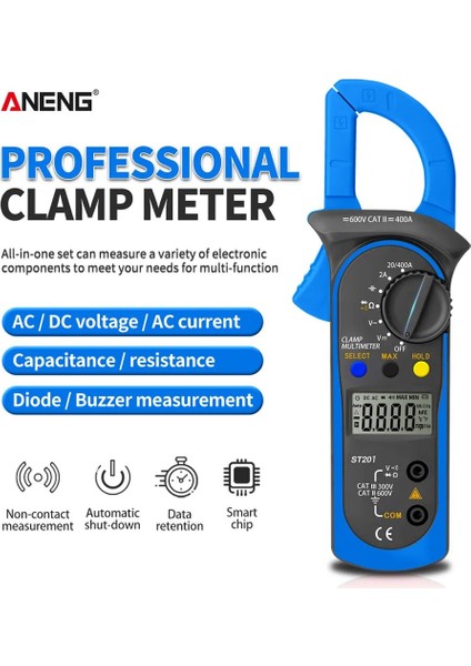 ST201 Kırmızı Aneng ST201 Dijital Profesyonel Multimetre Kelepçe Ampermetre Transistör Kondansatör Test Cihazı Güç Testi Otomotiv Gerilim Test Cihazı (Yurt Dışından) modelleri
