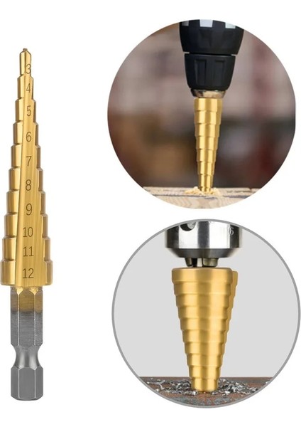 3 Adet Siyah Opp Altıgen 3-12MM 4-12MM 4-20MM 4-32MM Adım Matkap Ucu Seti Rechte Groef Stap Boor Seti Titanyum Gecoat Hout Metal Delik Kesici Çekirdek Boor Seti (Yurt Dışından)