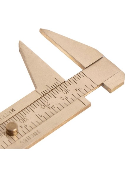 Sarı Mini Pirinç Sürgülü Ölçer Sürmeli Boncuk Takı Kaliper Çift Ölçekli 80MM / 3.25IN (Yurt Dışından) modelleri