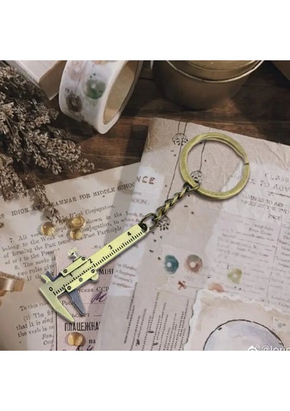 Bakır Mini Kumpas Anahtarlık Alaşım Gerçek Sürmeli Kumpas Anahtarlık Taşınabilir Cetveller Kumpaslar Anahtarlık Küçük Ölçme Ölçme Araçları 0-40MM (Yurt Dışından) fırsatları