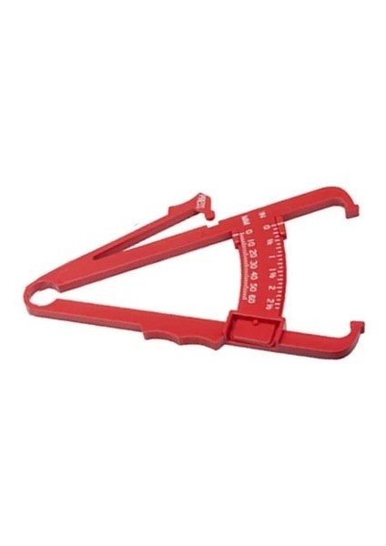 Kırmızı 1 Pc Vücut Yağ Kaybı Test Cihazı Hesap Makinesi Spor Kaliper Klip Ölçümü Ince Cilt Katlama Vücut Yağ Tablosu Spor Salonu Ekipmanları (Yurt Dışından)