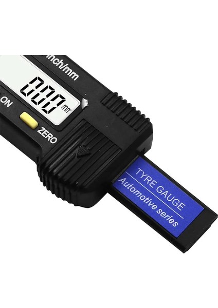 Siyah Dijital Diş Fren Balatası Ayakkabı Araba Lastik Ölçer Derinlik Test Cihazı Hassas Ölçüm Kumpas Aracı (Yurt Dışından) fiyatları
